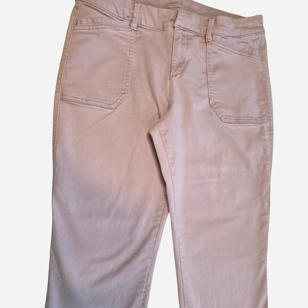 Pink high-waisted straight leg jeans in a‎ size UK 10